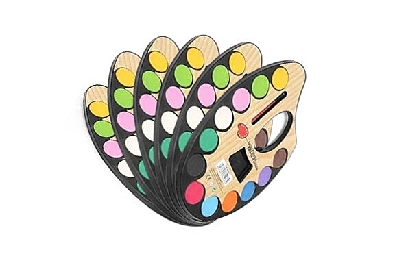 Kids Water Color Mixing Palette - Pack of 6