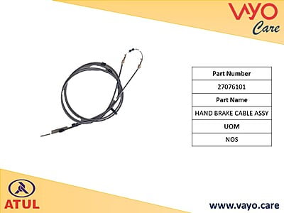 HAND BRAKE CABLE ASSY. - 27076101 - GEM CARGO