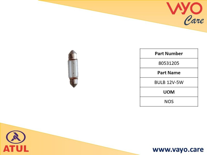 BULB 12V-5W - 80531205 - GEMINI ULTRA