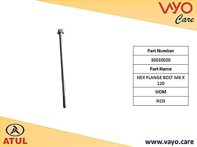HEX FLANGE BOLT M6X120 - 36010020 - GEMINI ULTRA