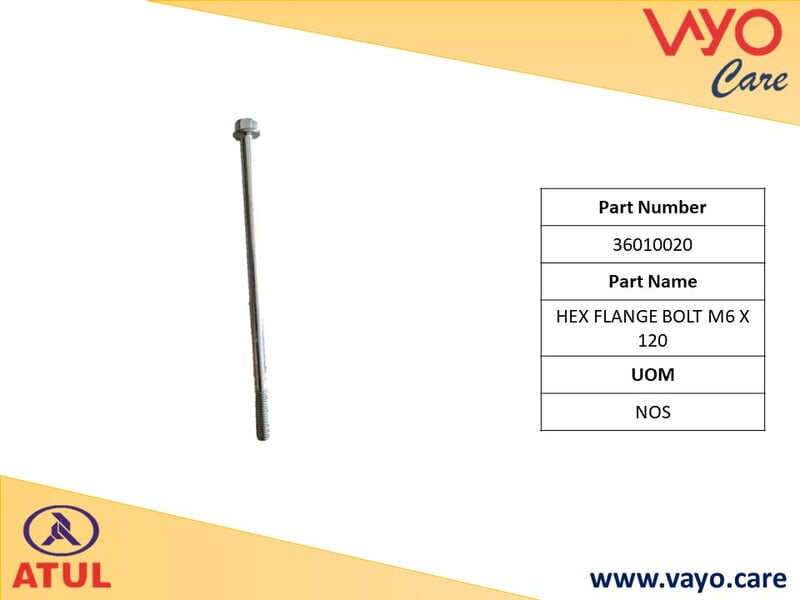 HEX FLANGE BOLT M6X120 - 36010020 - GEMINI ULTRA