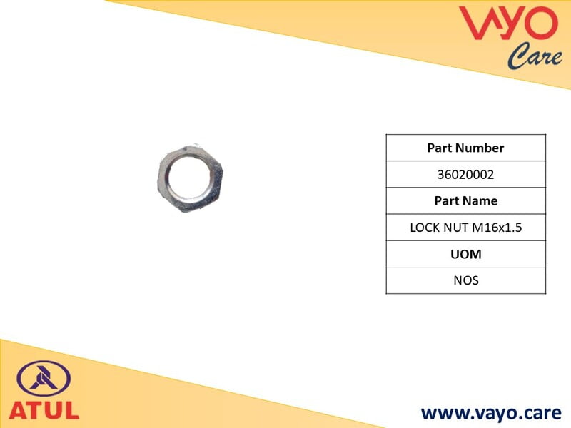 LOCK NUT M16X1.5 - 36020002 - GEMINI ULTRA