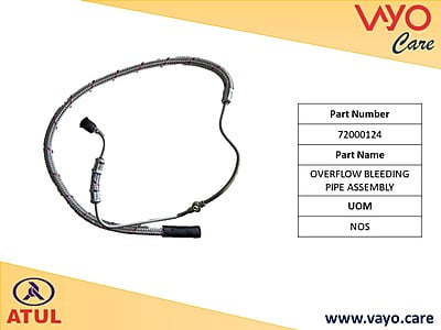 OVERFLOW BLEEDING PIPE ASSEMBL - 72000124 - GEM CARGO