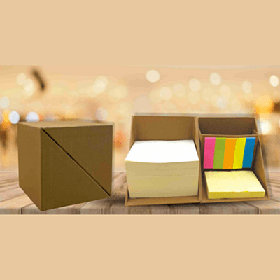 Cube Box with Sticky Notes