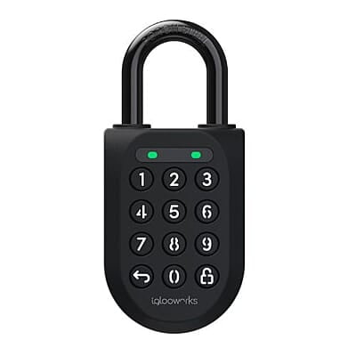 Igloohome Iglooworks Smart Bluetooth Padlock Enterprise with retaining cable