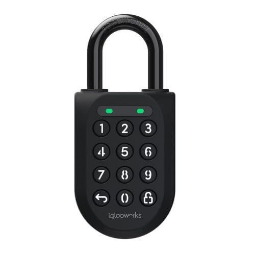 Igloohome Iglooworks Smart Bluetooth Padlock Enterprise with retaining cable Igloohome Iglooworks Smart Bluetooth Padlock Enterprise with retaining cable