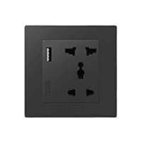 Zigbee Smart Socket With USB- EU - Black