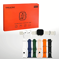 Smart Watch Bundle with Earbuds & 6 Interchangeable Bands - Fitness & Notifications