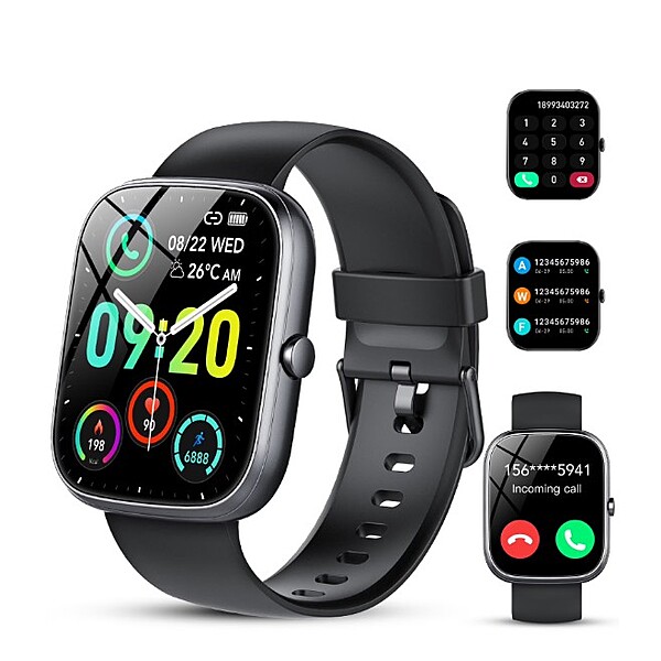 Smart Watch Fits for Android and iPhone, IP68 Waterproof, for Men and Women