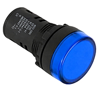 Smidnya IL22 Protected LED Pilot Light-22mm-36V AC/DC-Blue