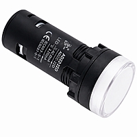 Smidnya IL22 Long White Body Protected LED Pilot Light-22mm-24V AC/DC-White