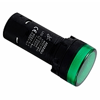 Smidnya IL22 Long White Body Protected LED Pilot Light-22mm-380V AC-Green