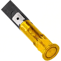 Smidnya IL22 Angled Tube Neon Indicator Light-Panel-220-240V AC/DC-Yellow