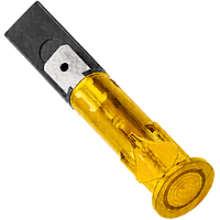 Smidnya IL22 Angled Tube Neon Indicator Light-Panel-220-240V AC/DC-Yellow