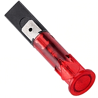 Smidnya IL22 Angled Tube Neon Indicator Light-Panel-220-240V AC/DC-Red