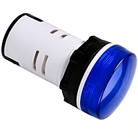 Smidnya IL22 Bezel Protected LED Pilot Light-22mm-36V AC/DC-Blue