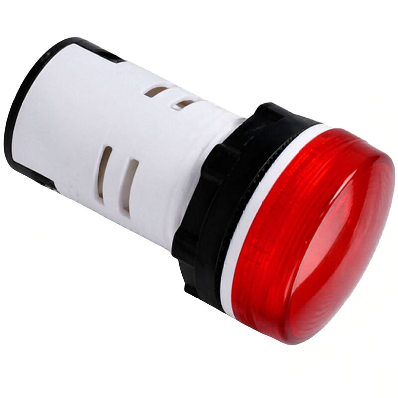 Smidnya IL22 Bezel Protected LED Pilot Light-22mm-220V AC-Red
