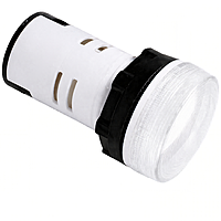 Smidnya IL22 Bezel Protected LED Pilot Light-22mm-110V AC/DC-White