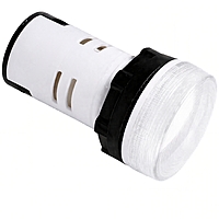 Smidnya IL22 Bezel Protected LED Pilot Light-22mm-24V AC/DC-White