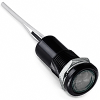 Smidnya IL22 Black Body Lead Wire Metal Pilot Light-16mm-48V AC/DC-White