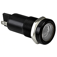 Smidnya IL22 Black Body Metal Pilot Light-16mm-220V AC/DC-White