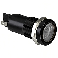 Smidnya IL22 Black Body Metal Pilot Light-16mm-24V AC/DC-White