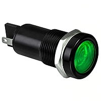 Smidnya IL22 Black Body Metal Pilot Light-16mm-48V AC/DC-Green