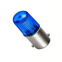 Smidnya IL22 Capsule Neon Indicator-Bulb-24V AC/DC-Blue