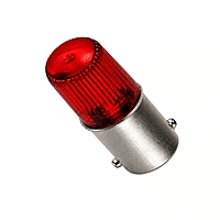 Smidnya IL22 Capsule Neon Indicator-Bulb-24V AC/DC-Red