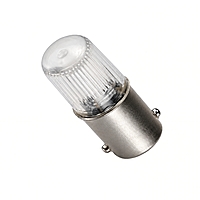 Smidnya IL22 Capsule Neon Indicator-Bulb-24V AC/DC-White