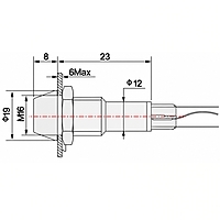 Smidnya IL22 Chrome Body Lead Wire Metal Pilot Light Red/Green-14mm-6-220V AC/DC-Red/Green