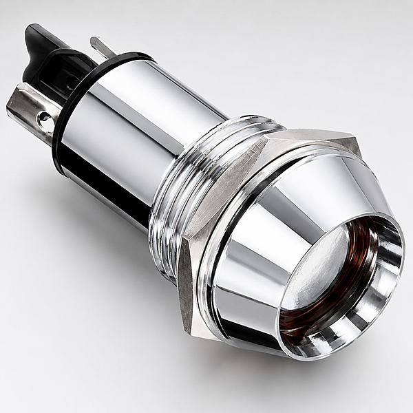 Smidnya IL22 Chrome Body Metal Pilot Light Red/Green