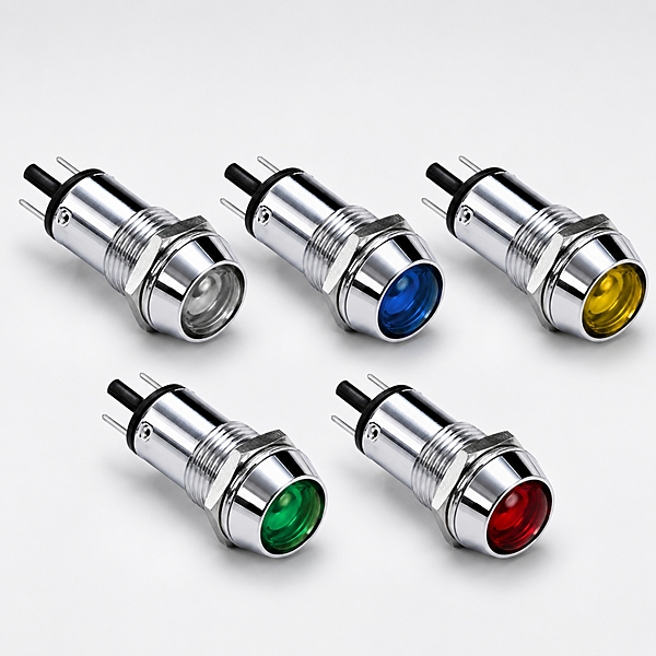 Smidnya IL22 Chrome Body Metal Pilot Light