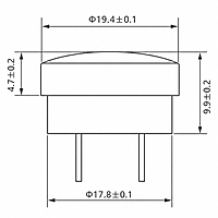 Smidnya IL22 Clip-In LED Cap Indicator-Bulb-220-240V AC-Red