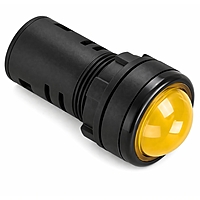 Smidnya IL22 Dome Protected LED Pilot Light-22mm-24V AC/DC-Yellow