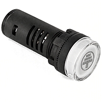 Smidnya IL22 Earth Symbol Lens Protected LED Pilot Light-22mm-220V AC-White