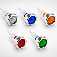 Smidnya IL22 Flanged Barrel Neon Indicator Light