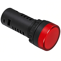 Smidnya IL22 Flat Long White Body Protected LED Pilot Light-22mm-24V AC/DC-Red