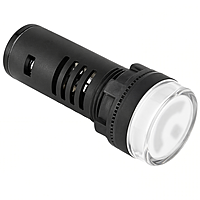 Smidnya IL22 Power Symbol Lens Protected LED Pilot Light-22mm-110V AC-White