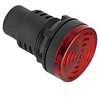 Smidnya IL22 Protected LED Indicator Buzzer-30mm-36V AC/DC-Red