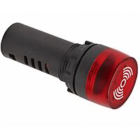 Smidnya IL22 Protected LED Indicator Buzzer-22mm-220V AC-Red