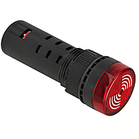 Smidnya IL22 Protected LED Indicator Buzzer-16mm-220V AC-Red