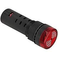 Smidnya IL22 Protected LED Indicator Buzzer-16mm-48V AC/DC-Red