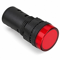 Smidnya IL22 Protected LED Pilot Light-16mm-110V AC/DC-Red