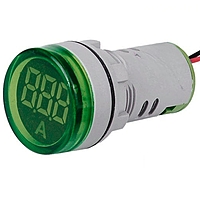 Smidnya IL22 Round Ammeter Pilot Light 0–50 A-22mm round-220V AC-Green