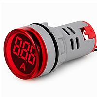 Smidnya IL22 Round Ammeter Pilot Light 50–100 A-22mm round-220V AC-Red