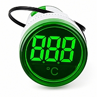 Smidnya IL22 Round Temperature Pilot Light -20 to 200°C-22mm round-220V AC-Green