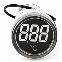 Smidnya IL22 Round Temperature Pilot Light -20 to 200°C-22mm round-220V AC-White