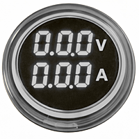 Smidnya IL22 Round Volt/Amp Pilot Light-22mm round-220V AC-White