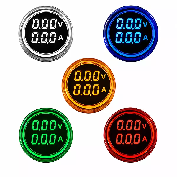 Smidnya IL22 Round Volt/Amp Pilot Light